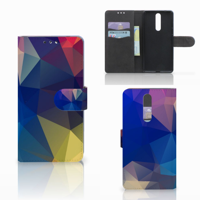 Nokia 8 Bookcase Polygon Dark