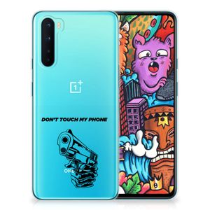 OnePlus Nord Silicone-hoesje Gun Don't Touch My Phone