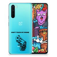 OnePlus Nord Silicone-hoesje Gun Don't Touch My Phone - thumbnail