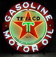 Texaco Nieuw Design Neon Verlichting 65 x 65 cm