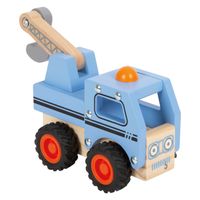 Small Foot Houten Sleepwagen Blauw - thumbnail