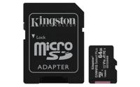 Kingston Technology 64GB micSDXC Canvas Select Plus 100R A1 C10 drievoudig pakket + enkele ADP