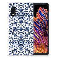 Samsung Xcover Pro TPU Case Flower Blue - thumbnail