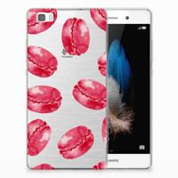 Huawei Ascend P8 Lite Siliconen Case Pink Macarons