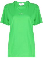 MSGM t-shirt en coton à logo imprimé - Vert