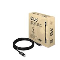 CLUB3D USB4 Gen2x2 Type-C Bi-directionele USB-IF-gecertificeerde kabel 4K60Hz, gegevens 20Gbps, PD 240W EPR St./St. 2m