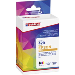 Edding Inktcartridge vervangt Epson T18XL Multipack 4 Compatibel Zwart, Cyaan, Magenta, Geel EDD-420 18-420-01