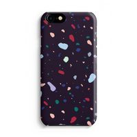 Dark Rounded Terrazzo: iPhone 8 Volledig Geprint Hoesje - thumbnail