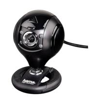 Hama 00053950 HD webcam met microfoon (streaming camera met afdekking, webcamera voor conferenties en vergaderingen op de pc, laptop en notebook) zwart