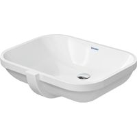 Duravit D Code onderbouwwastafel 56x40cm zonder kraangat met overloop wit 0338560000