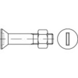 TOOLCRAFT 144295 Verzonken schroeven M12 30 mm Sleuf DIN 7969 Staal Galvanisch verzinkt 100 stuk(s)