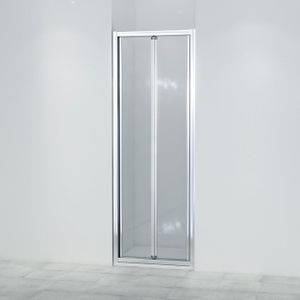 Saniclass ID05 Vouwdeur - 70x190cm - 6mm veiligheidsglas - alu profiel - anti kalk - chroom SW8414