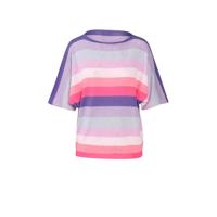 Cassis gestreepte fijngebreide trui lila/paars/roze