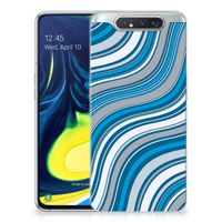 Samsung Galaxy A80 TPU bumper Waves Blue