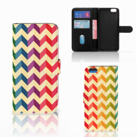 Apple iPhone 6 Plus | 6s Plus Telefoon Hoesje Zigzag Multi Color