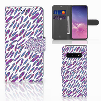 Samsung Galaxy S10 Telefoon Hoesje Feathers Color