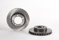 Remschijf COATED DISC LINE BREMBO, Remschijftype: Geperforeerd / Geventileerd, Inbouwplaats: rechts: , u.a. für Porsche