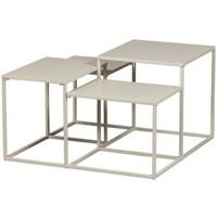 WOOOD Mida Salontafel - Metaal - Greige - 42x75x75