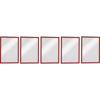 Durable 486903 DURAFRAME MAGNETIC A4 - 4869 Magnetisch frame DIN A4 Rood (b x h) 238 mm x 324 mm 5 stuk(s) - thumbnail