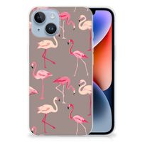 Apple iPhone 14 TPU Hoesje Flamingo - thumbnail