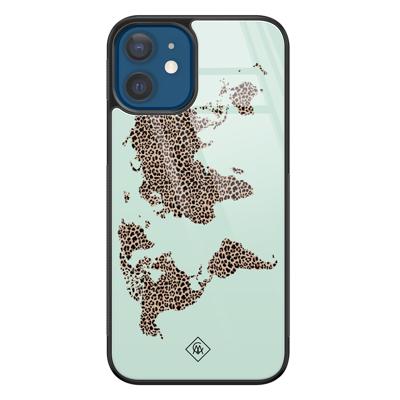 iPhone 12 glazen hardcase - Wild world