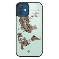 iPhone 12 glazen hardcase - Wild world