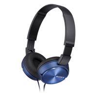 Sony MDR-ZX310AP On Ear koptelefoon Kabel Blauw Headset, Vouwbaar - thumbnail