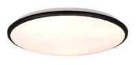 Reality, Plafondlamp, Limbus incl. 1 x LED, SMD, 34,0 W, 3000 K, 4100 lm, kunststof, mat wit, lichaam: kunststof, mat zwart Ø:50,0 cm, H:7,5 cm, IP20