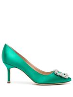 Manolo Blahnik escarpins Hangisi 70 mm à ornements - Vert