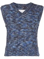 Maison Margiela débardeur en maille texturée - Bleu