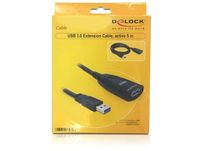 DeLOCK USB 3.0 5m USB-kabel USB 3.2 Gen 1 (3.1 Gen 1) Zwart - thumbnail