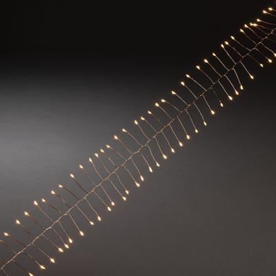 Konstsmide 1465-860 Micro-lichtketting Binnen werkt op batterijen Aantal lampen 60 LED Barnsteen Verlichte lengte: 1 m