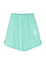 MM6 Maison Margiela Kids short en coton à imprimé graphique - Vert