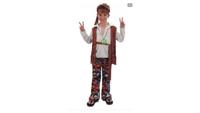 Clown Kinderkostuum Hippie Jongen 7-9 jaar - thumbnail