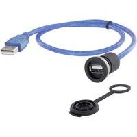 USB 2.0 type A Chassisbus, inbouw Encitech M16 1310-1002-01 encitech 1 stuk(s)