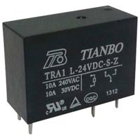 Tianbo Electronics TRA1 L-24VDC-S-Z Printrelais 24 V/DC 12 A 1x wisselcontact 1 stuk(s)