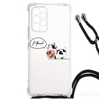 Samsung Galaxy A53 Stevig Bumper Hoesje Cow - thumbnail