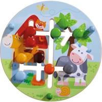 Haba schuifpuzzel Boerderijwereld junior 21,5 cm hout