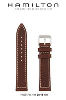 Horlogeband Hamilton H690704104 Leder Bruin 20mm - thumbnail