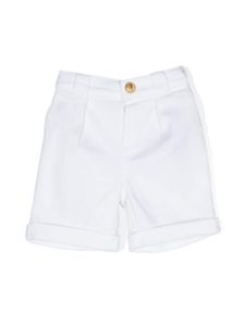 Balmain Kids short à boutons Lion - Blanc