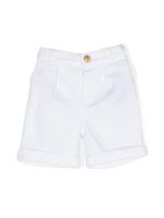 Balmain Kids short à boutons Lion - Blanc