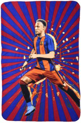 Super Star fleecedeken Neymar Junior 100 x 140 cm blauw/rood Super Star fleecedeken Neymar Junior 100 x 140 cm blauw/rood