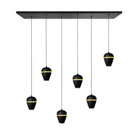 Hanglamp Kobe zwart 6 lichts