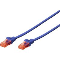 Digitus DK-1612-030/B RJ45 Netwerkkabel, patchkabel CAT 6 U/UTP 3.00 m Blauw Verdraaide paren 1 stuk(s) - thumbnail