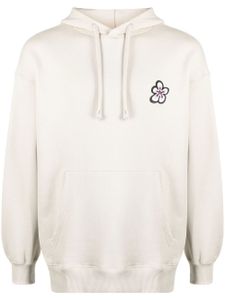 Camper hoodie en coton à fleurs - Tons neutres