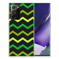 Samsung Galaxy Note20 Ultra TPU bumper Zigzag Groen - thumbnail