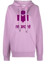 MARANT ÉTOILE hoodie Mansel à logo embossé - Rose - thumbnail