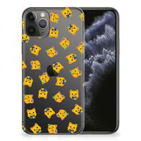 TPU bumper voor Apple iPhone 11 Pro Katten Emojis - thumbnail