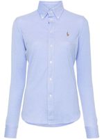 Polo Ralph Lauren chemise à motif Polo Pony brodé - Bleu