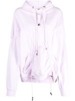 Collina Strada hoodie en coton Star à fronces - Rose